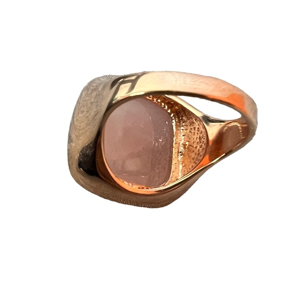 Bronze Milor Italy size 10 Rose Quartz ring - Picture 2 of 5